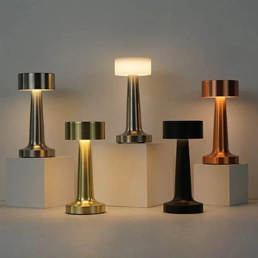 Metallic Coloured LED Table Lamp