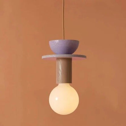 Minimalist Wood Effect LED Pendant Light