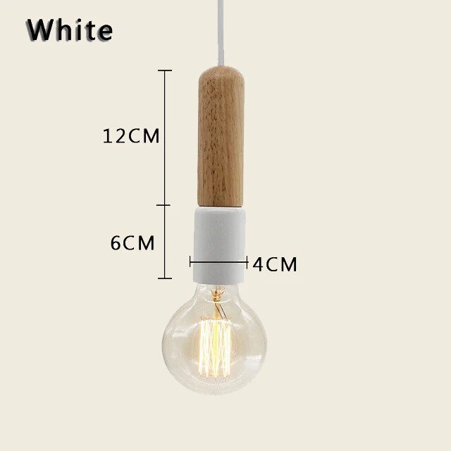 Minimalist Wood Effect LED Pendant Light