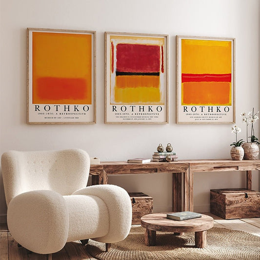 Modern Abstract Rothko Wall Art Posters – Bold Decor for Sophisticated Spaces