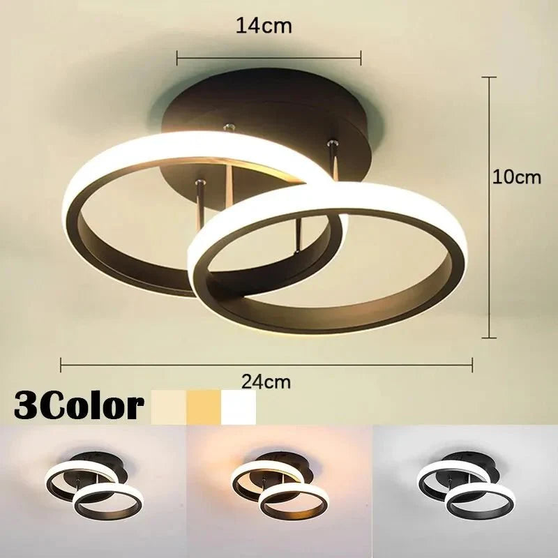 Modern Abstract Three Colour Ceiling Light