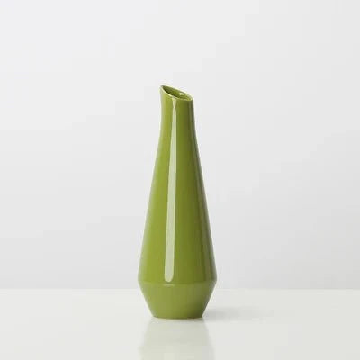 Bright Solid Colour Porcelain Vase – Modern Yellow Vase for Weddings, Dining Tables, and Home Decor