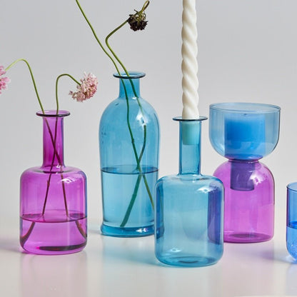 Modern Decorative Flower Bud Vase – Elegant Glass Bottle for Stylish Home Decor