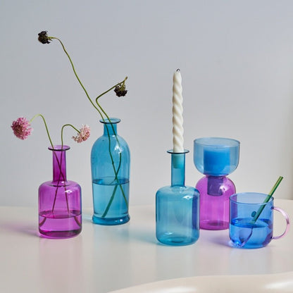 Modern Decorative Flower Bud Vase – Elegant Glass Bottle for Stylish Home Decor