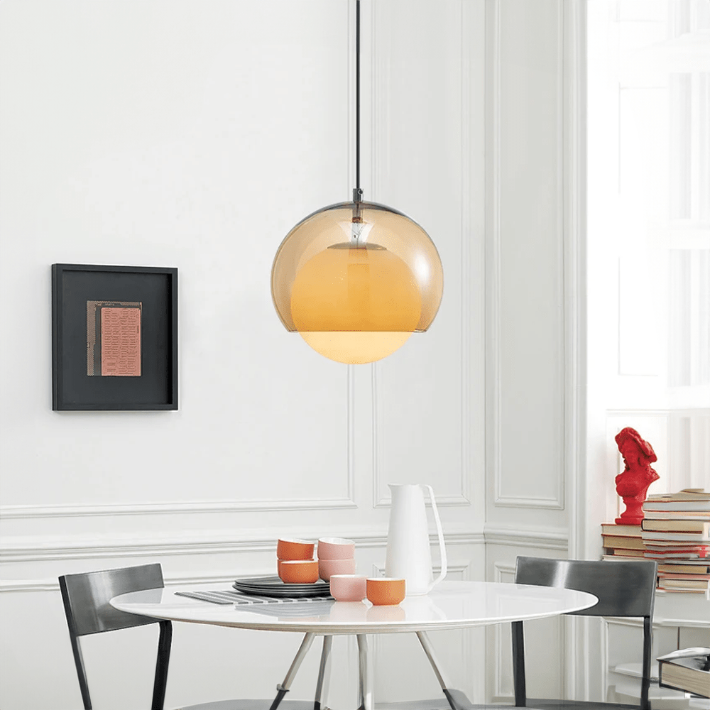 Modern Minimalist Glass Ball Pendant Light