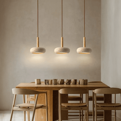 Modern Stoneware LED Pendant Light