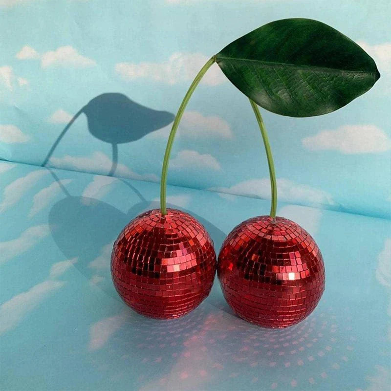 Novelty Glass Cherry Shape Disco Ball