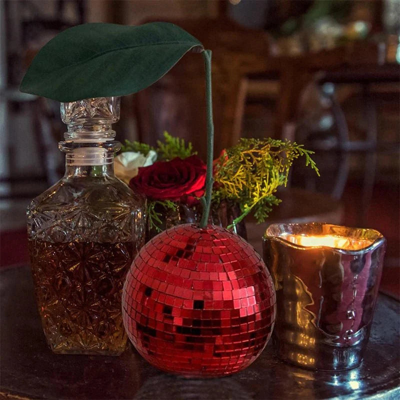 Novelty Glass Cherry Shape Disco Ball