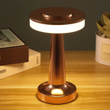 Rechargeable LED Metallic Table Lamp