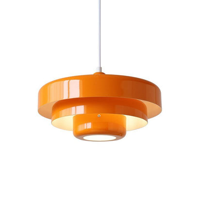 Retro Danish Style Orange Pendant Light