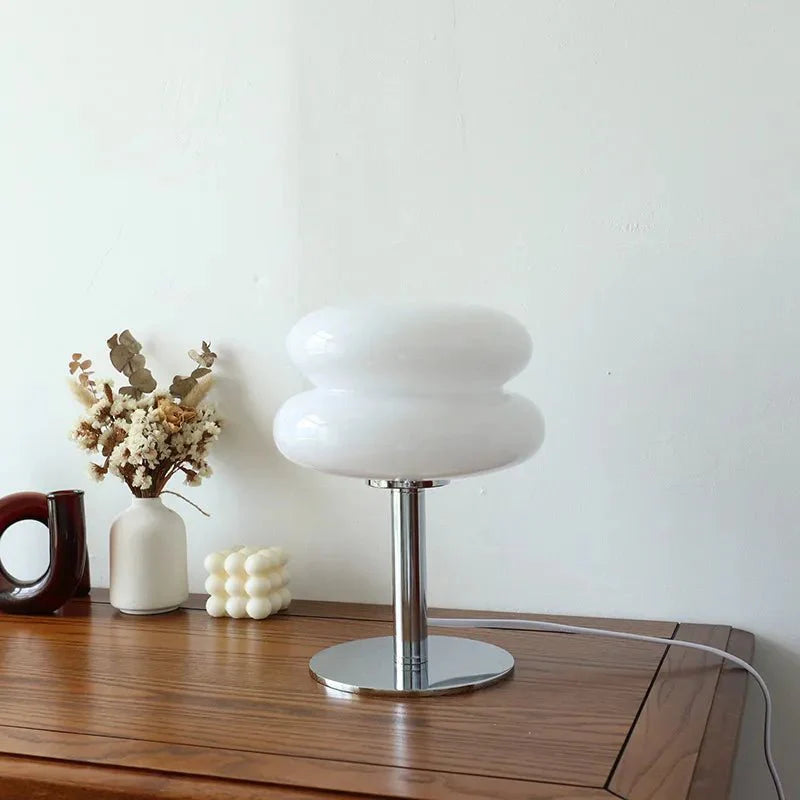 Retro Macaron Coloured Glass Table Lamp