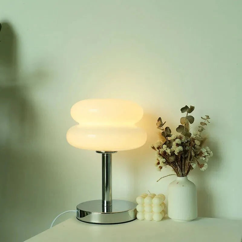 Retro Macaron Coloured Glass Table Lamp