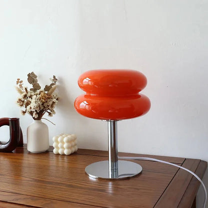 Retro Macaron Coloured Glass Table Lamp