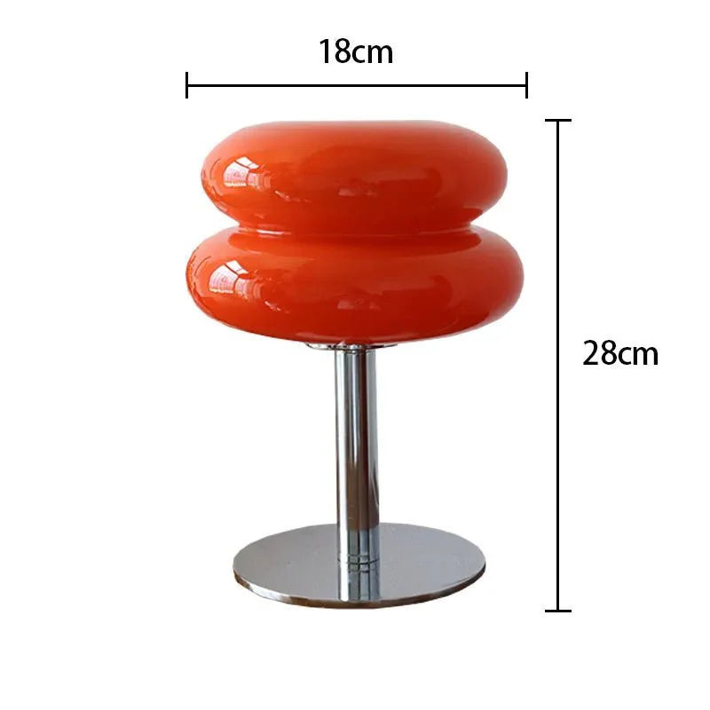 Retro Macaron Coloured Glass Table Lamp