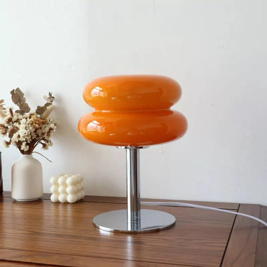 Vintage Macaron Glass Retro Table Lamp