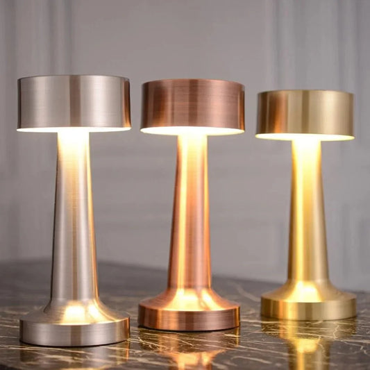 Retro Metallic Touch Sensor Table Lamp