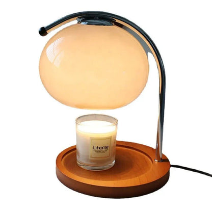 Retro Style Glass Table Lamp With Stand