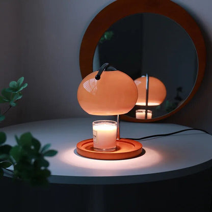 Retro Style Glass Table Lamp With Stand