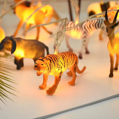 Safari Animals Night Light Garland