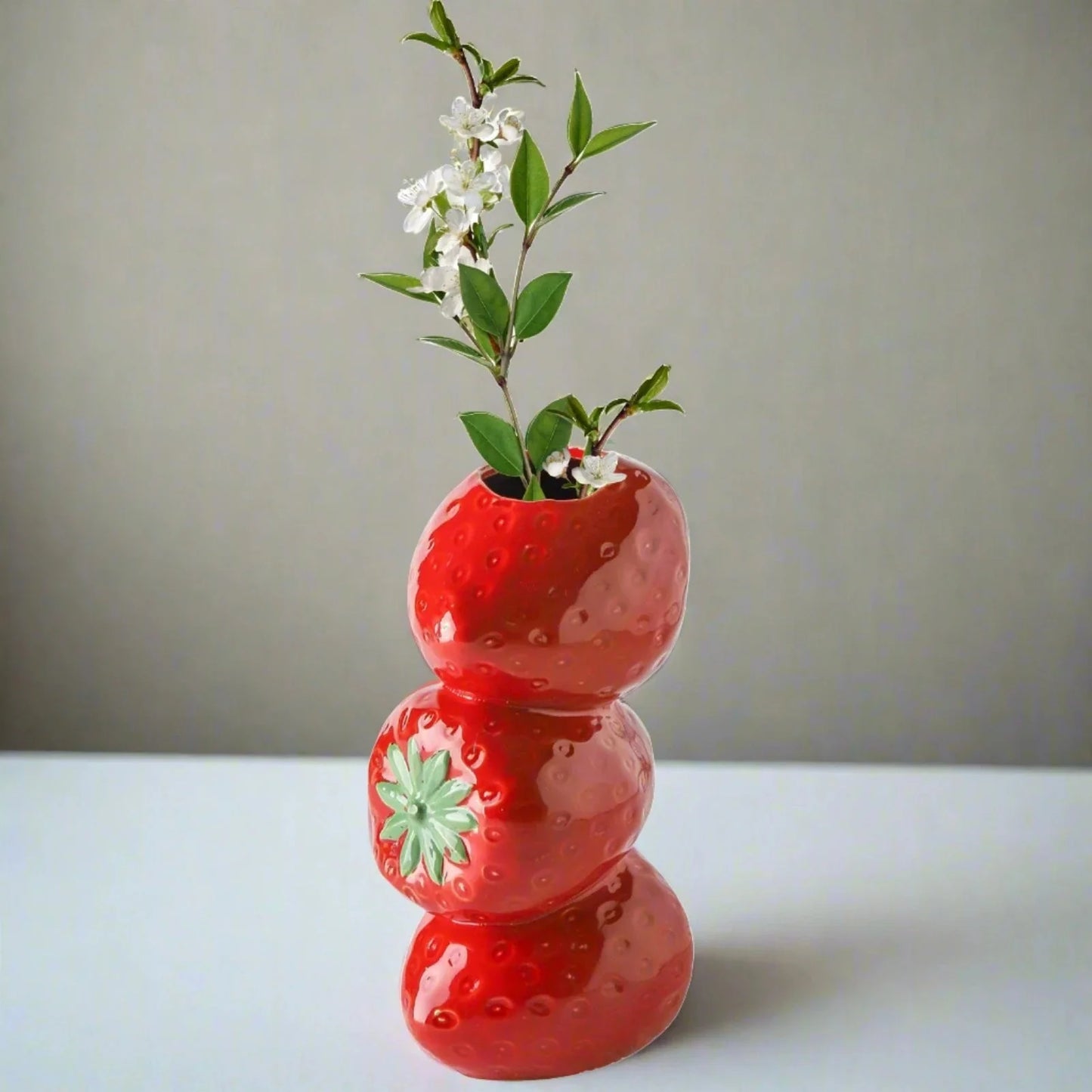 Fruit-Inspired Decorative Vase – Playful and Unique Vase for Floral Arrangements and Home Decor