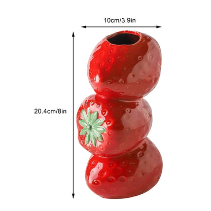 Fruit-Inspired Decorative Vase – Playful and Unique Vase for Floral Arrangements and Home Decor