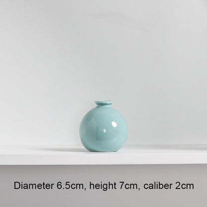 Simple Pastel Coloured Ceramic Decorative Vase