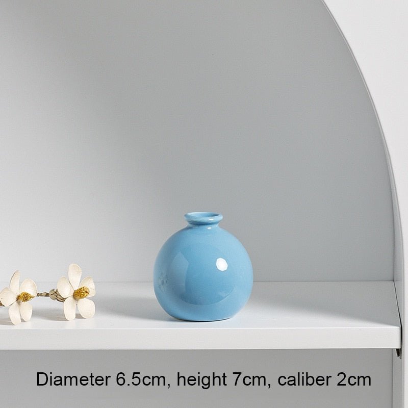 Simple Pastel Coloured Ceramic Decorative Vase