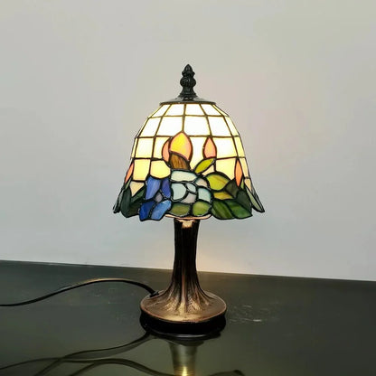 Stained Glass Orchid Table Lamp