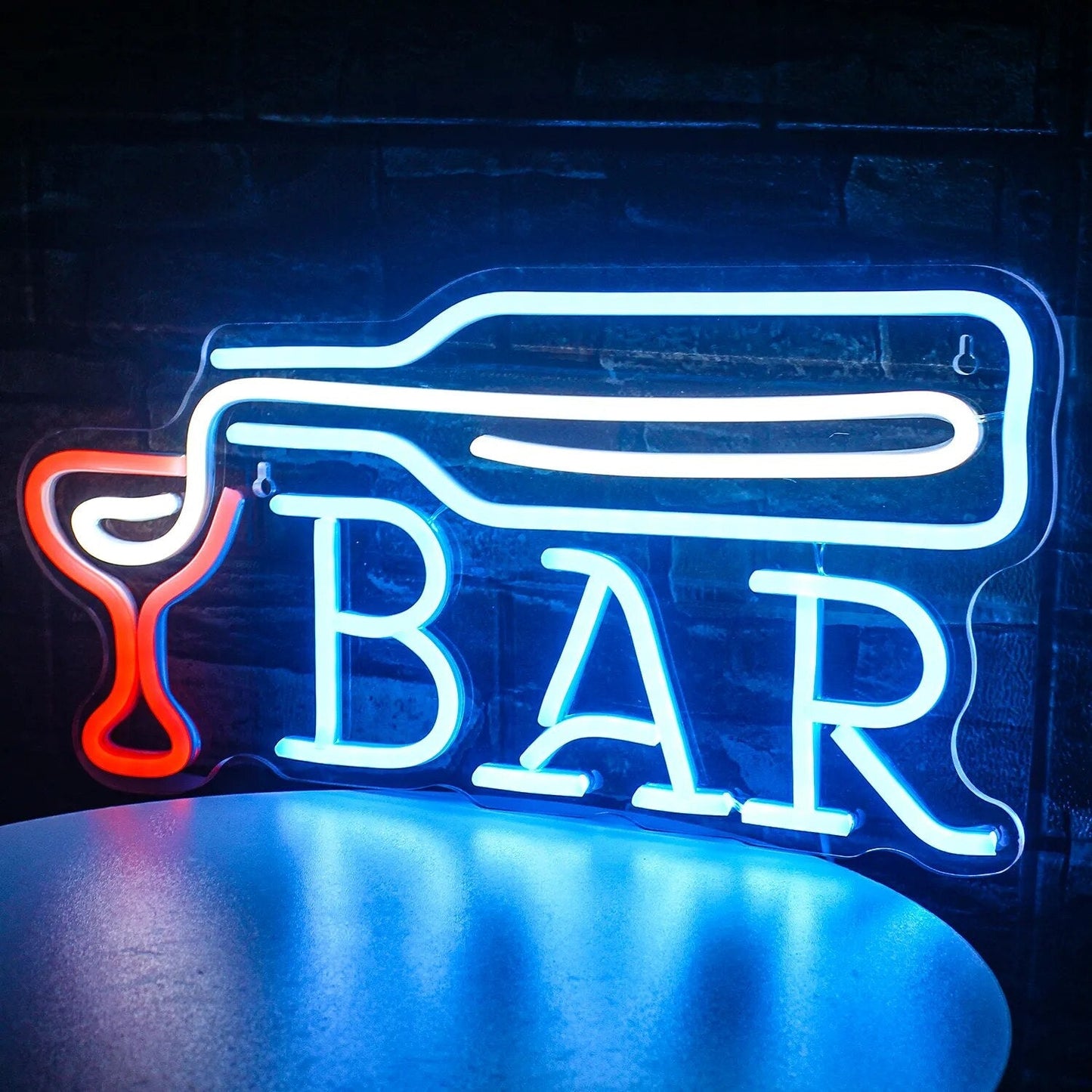 Vibrant LED Cocktails and Beer LED Neon Wall Sign