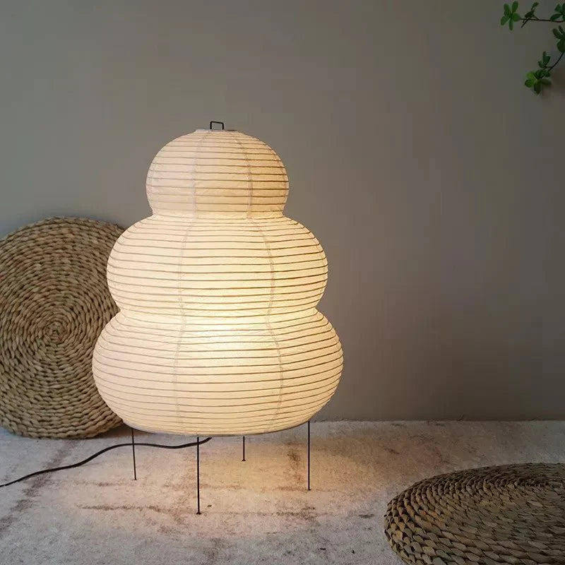 Serenity Rice Paper Yekou Lantern Floor Lamp