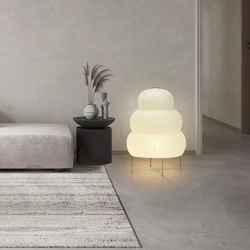 Serenity Rice Paper Yekou Lantern Floor Lamp