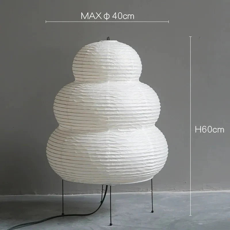 Serenity Rice Paper Yekou Lantern Floor Lamp